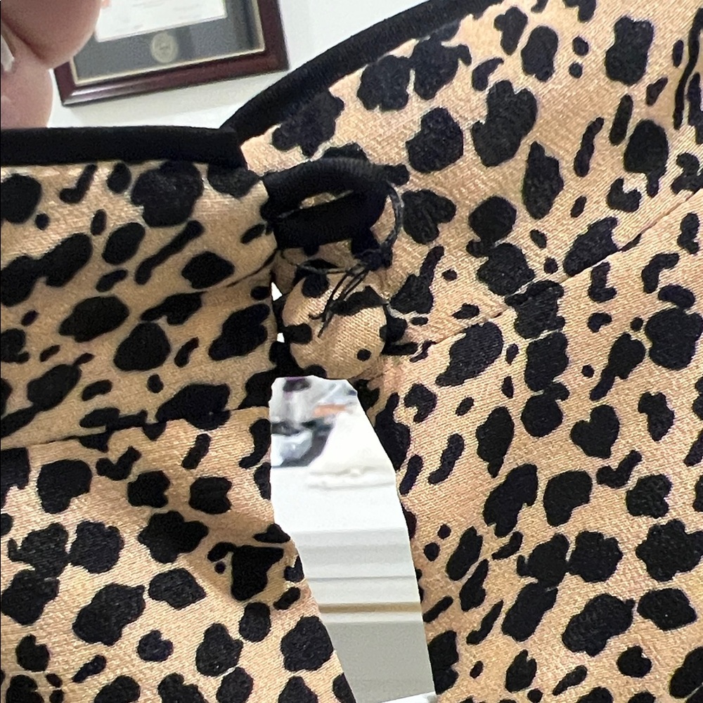 SALONI Leopard Print Dress - Black and Brown - Picture 9 of 10